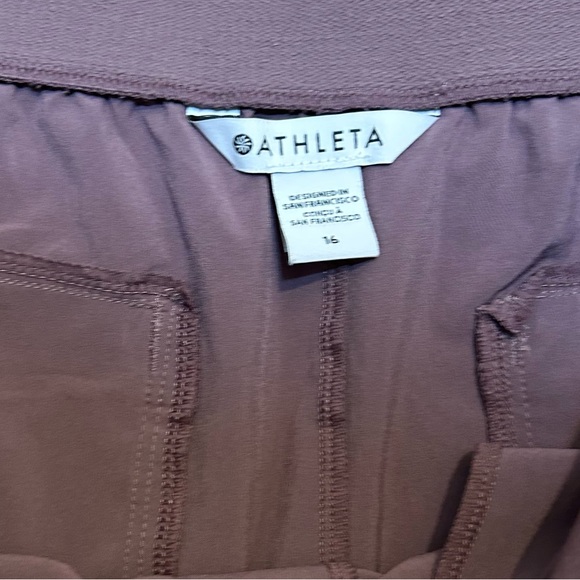Athleta Brooklyn Heights Wide Leg Pant  Size 10 Damask Mauve Size 16 - Picture 7 of 7